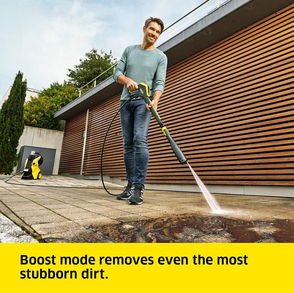 Kärcher K 5 Premium Smart Control Pressure Washer, Pressure: max. 145 bar, Flow Rate: 500 l/h, Area: 40 m²/h, Water Filter, Weight: 13.9 kg, high-Pressure Hose and Gun, Multi Jet Spray Lance